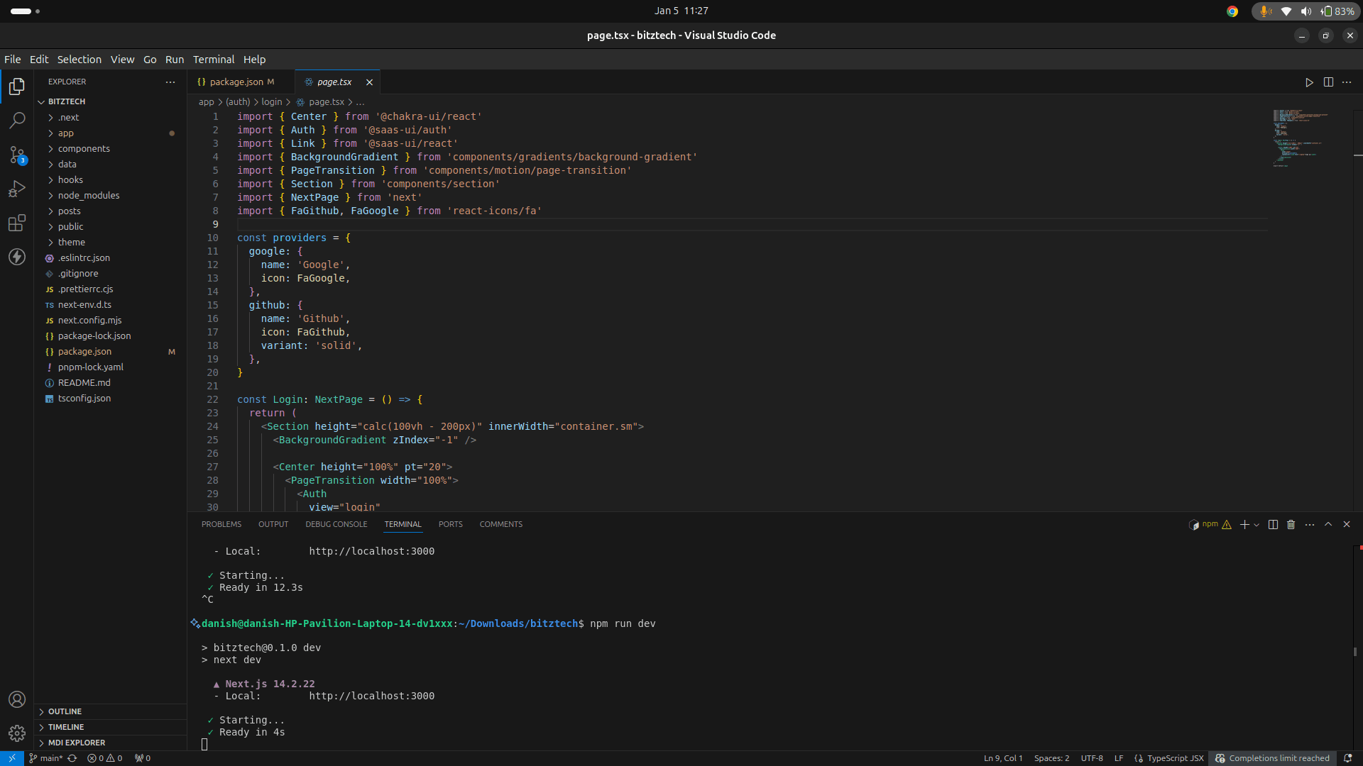 Screenshot of a ListPage in Saas UI Pro